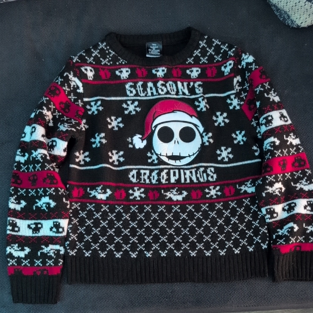 Disney Childs Nightmare Before Christmas "Ugly" Christmas Sweater